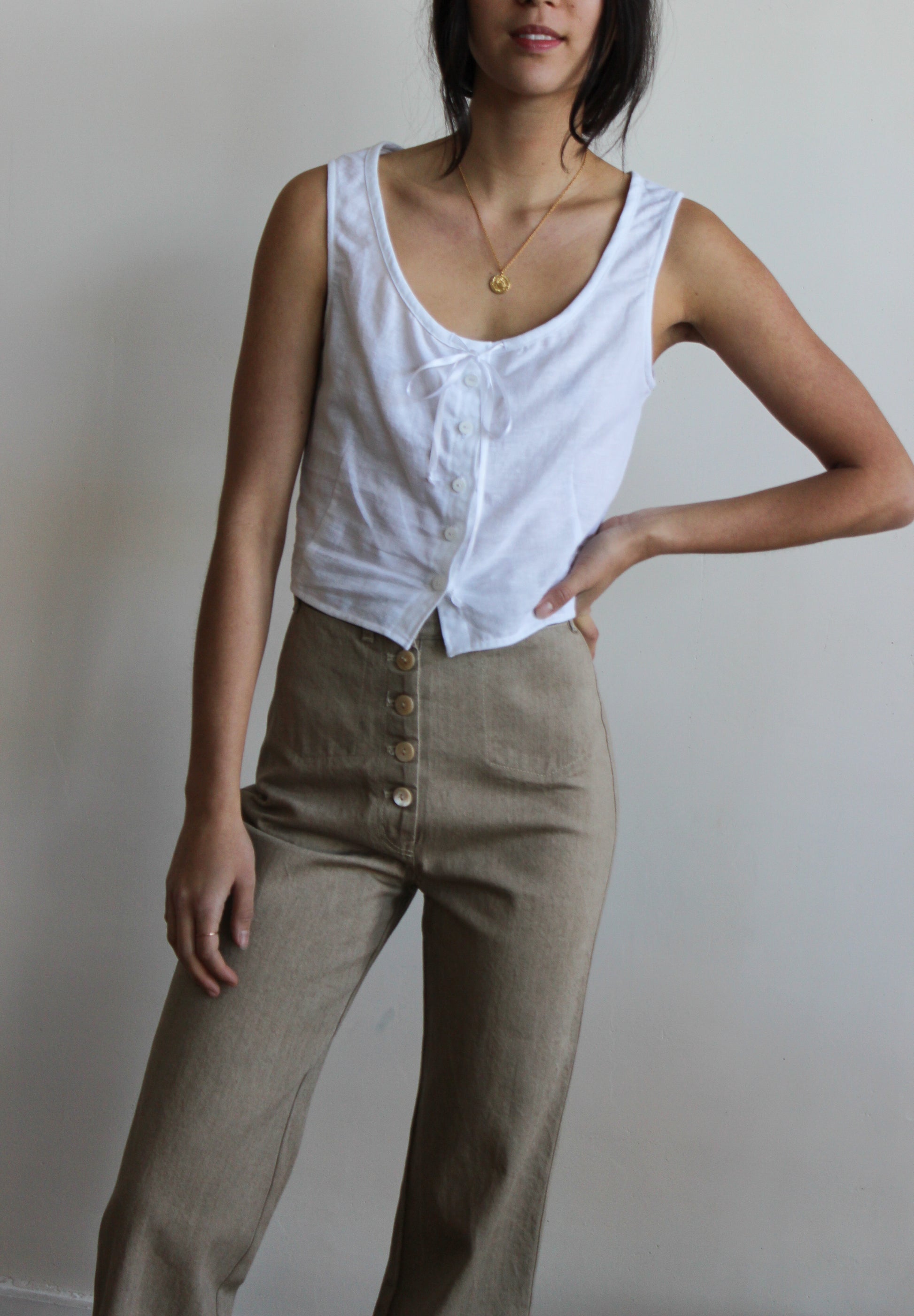 tie neck camisole