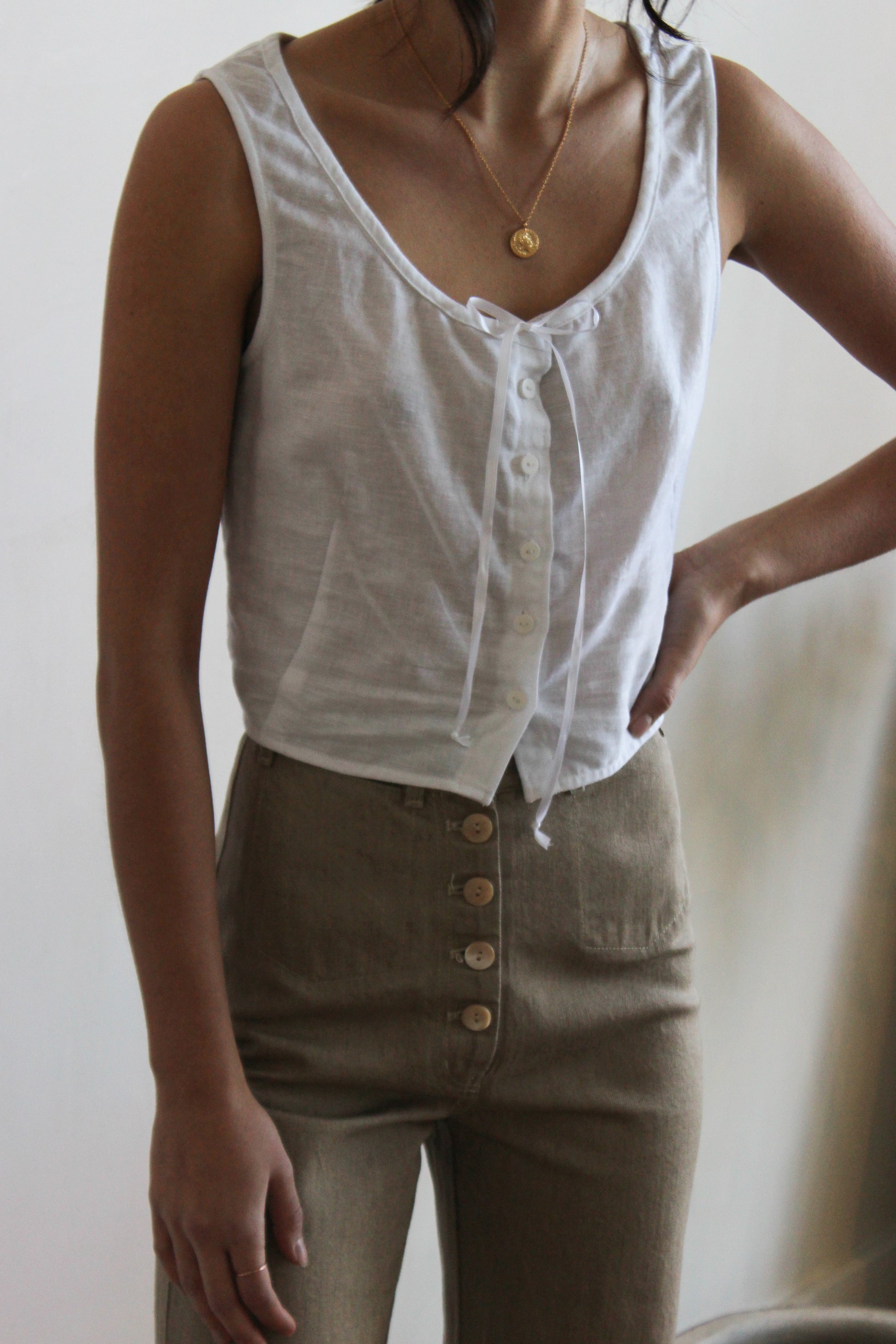 tie neck camisole