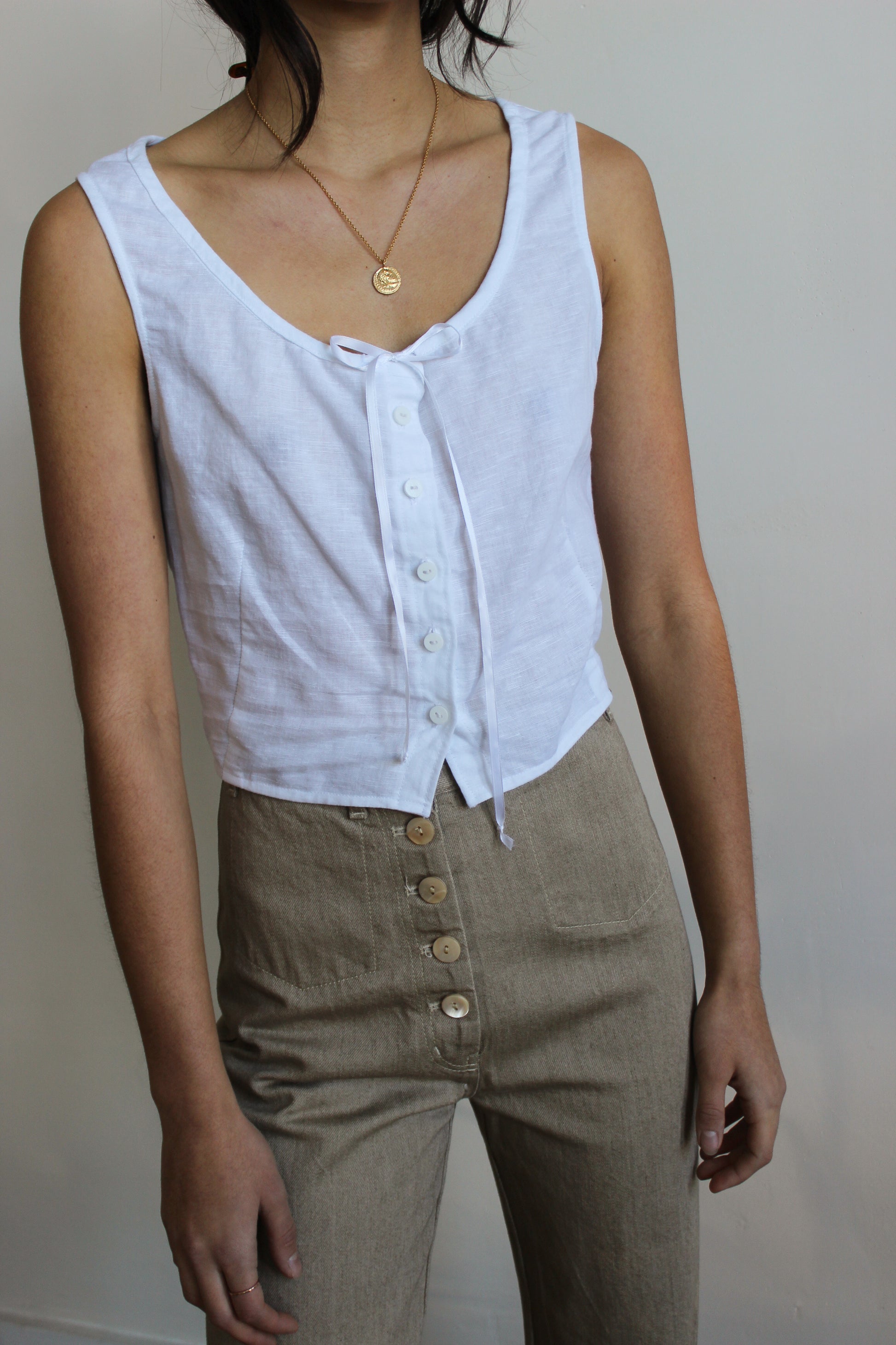 tie neck camisole