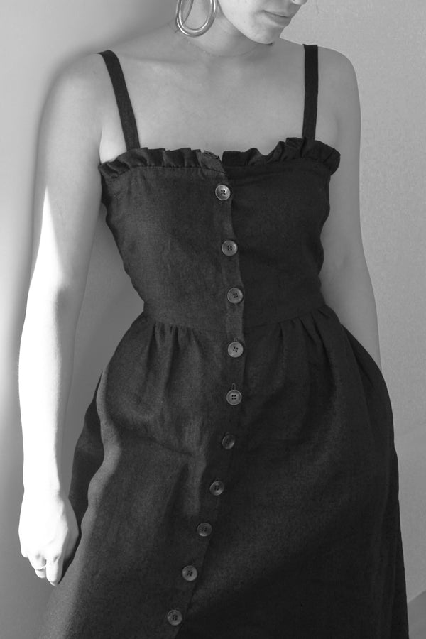 garden dress | black