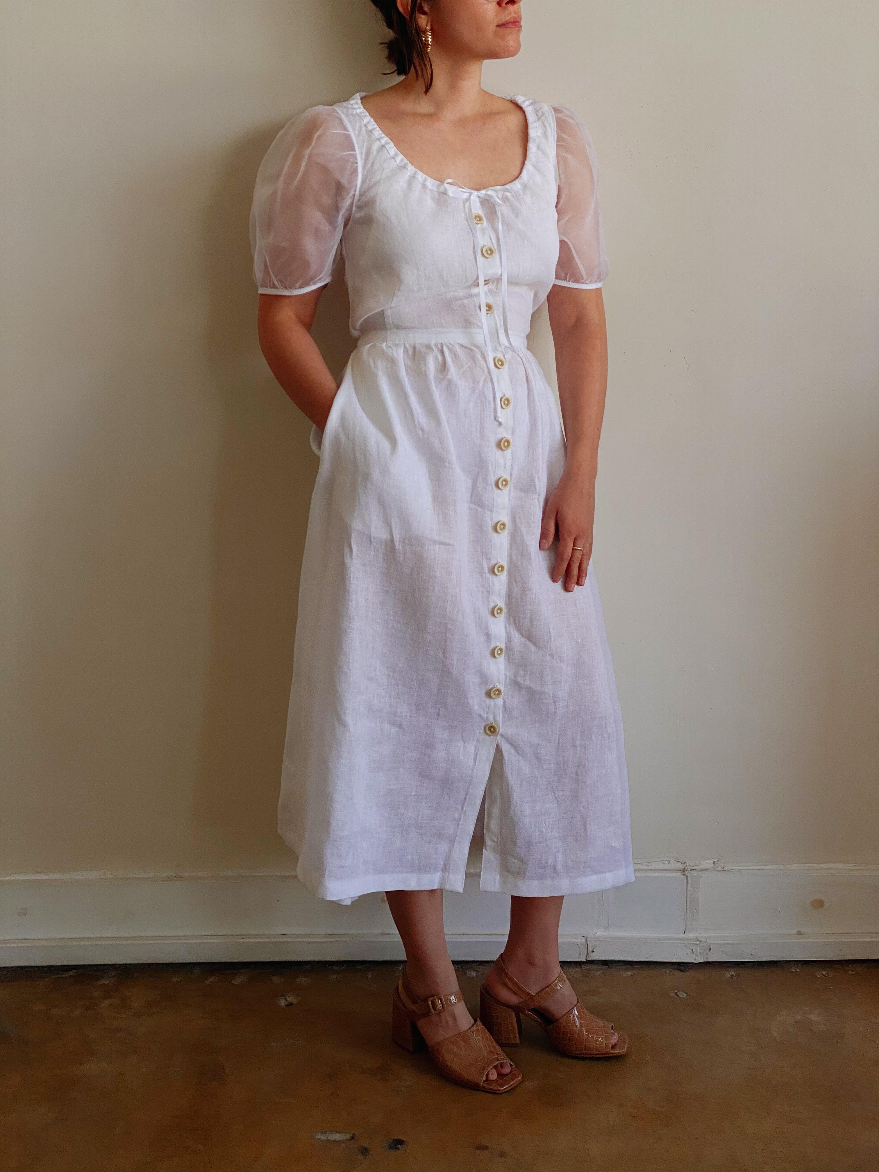 puff sleeve garden | organza sleeve