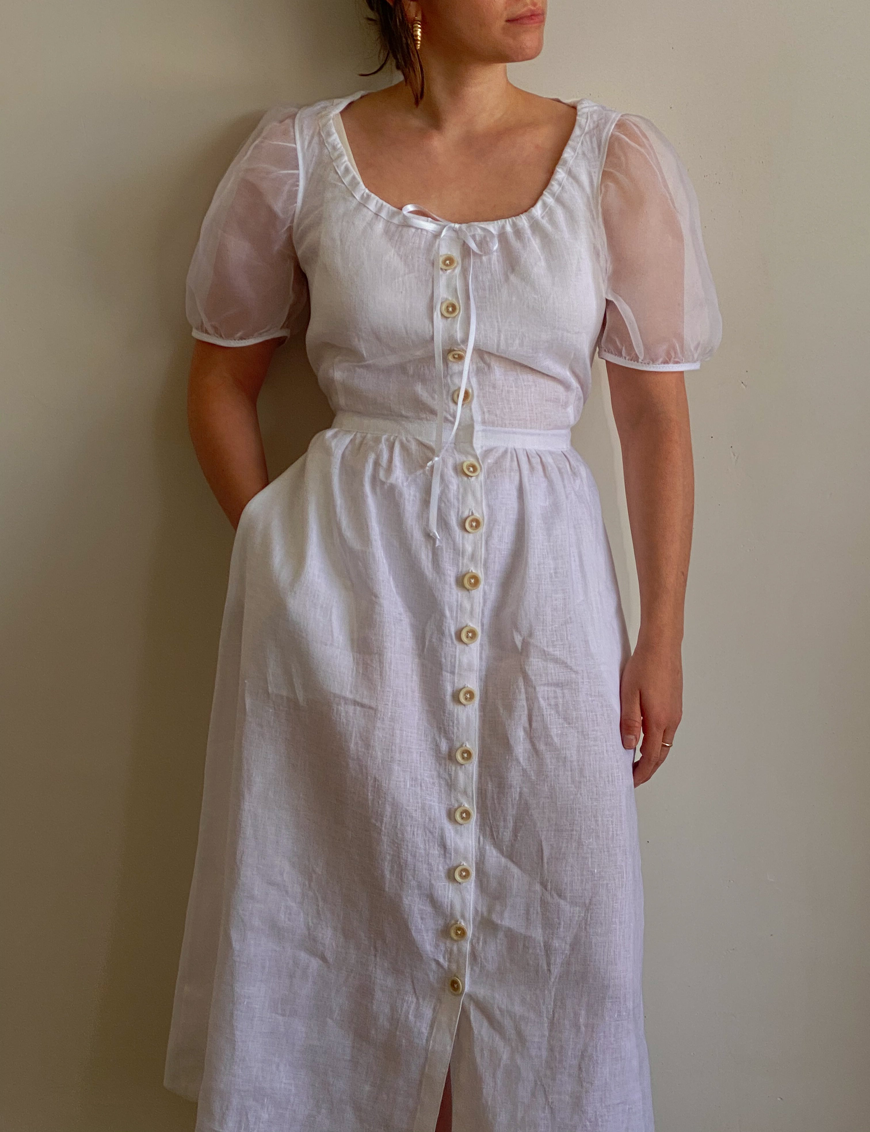 puff sleeve garden | organza sleeve