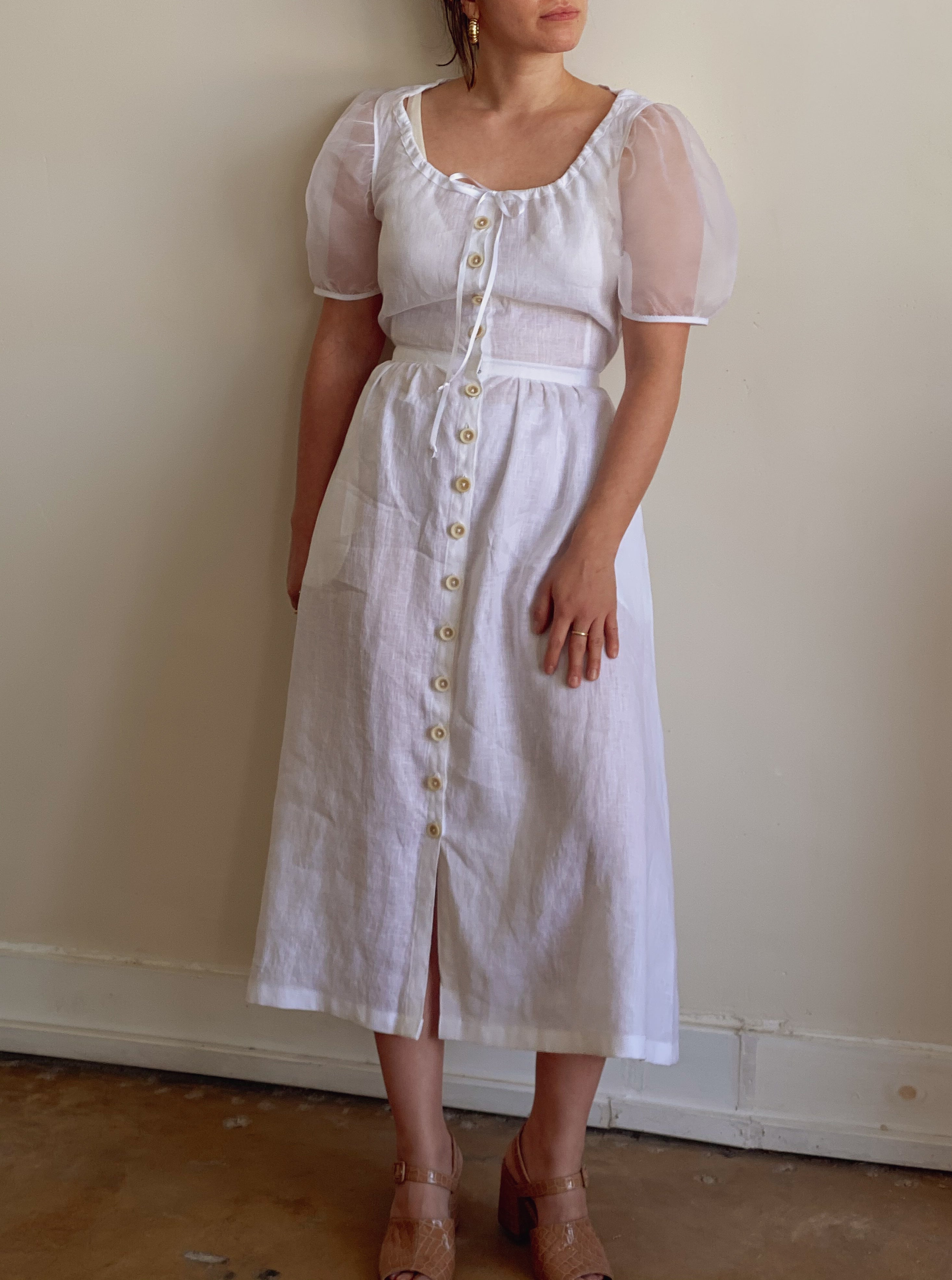 puff sleeve garden | organza sleeve