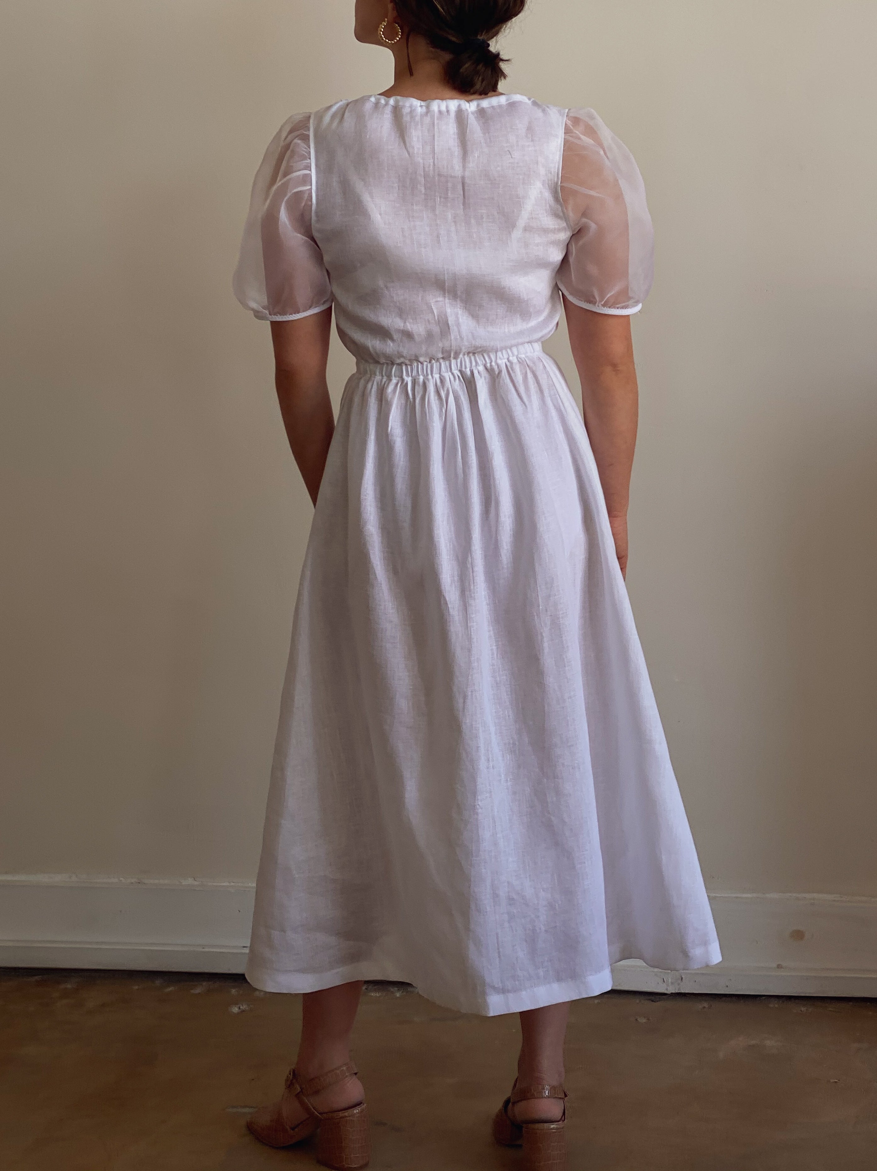 puff sleeve garden | organza sleeve