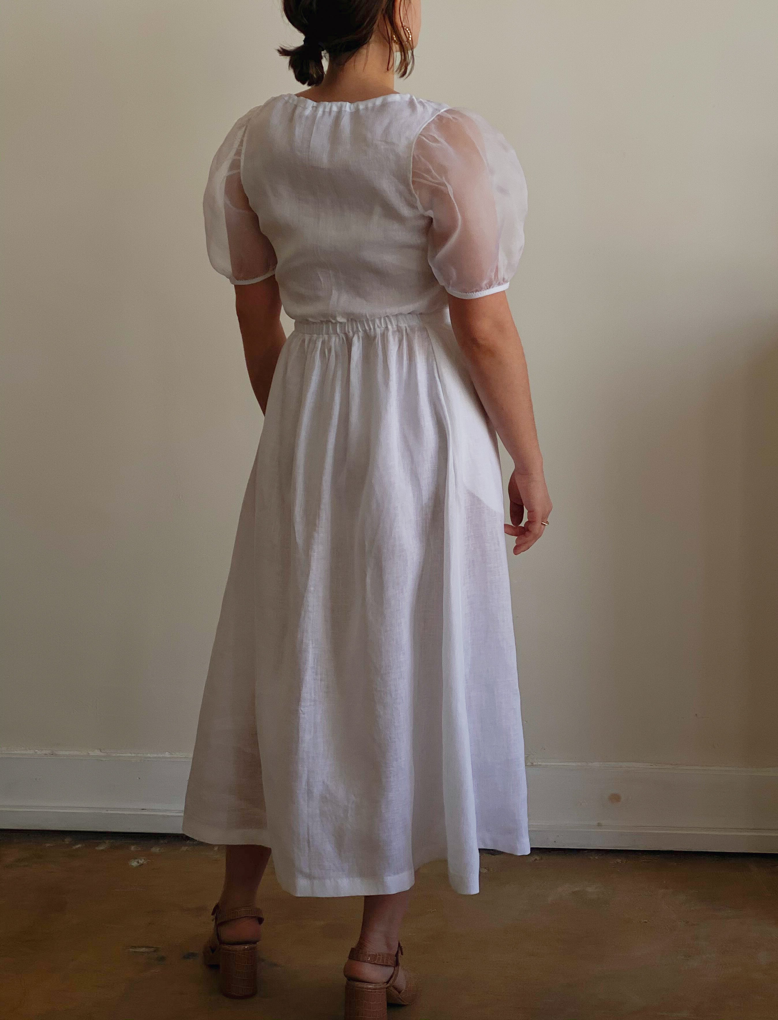 puff sleeve garden | organza sleeve