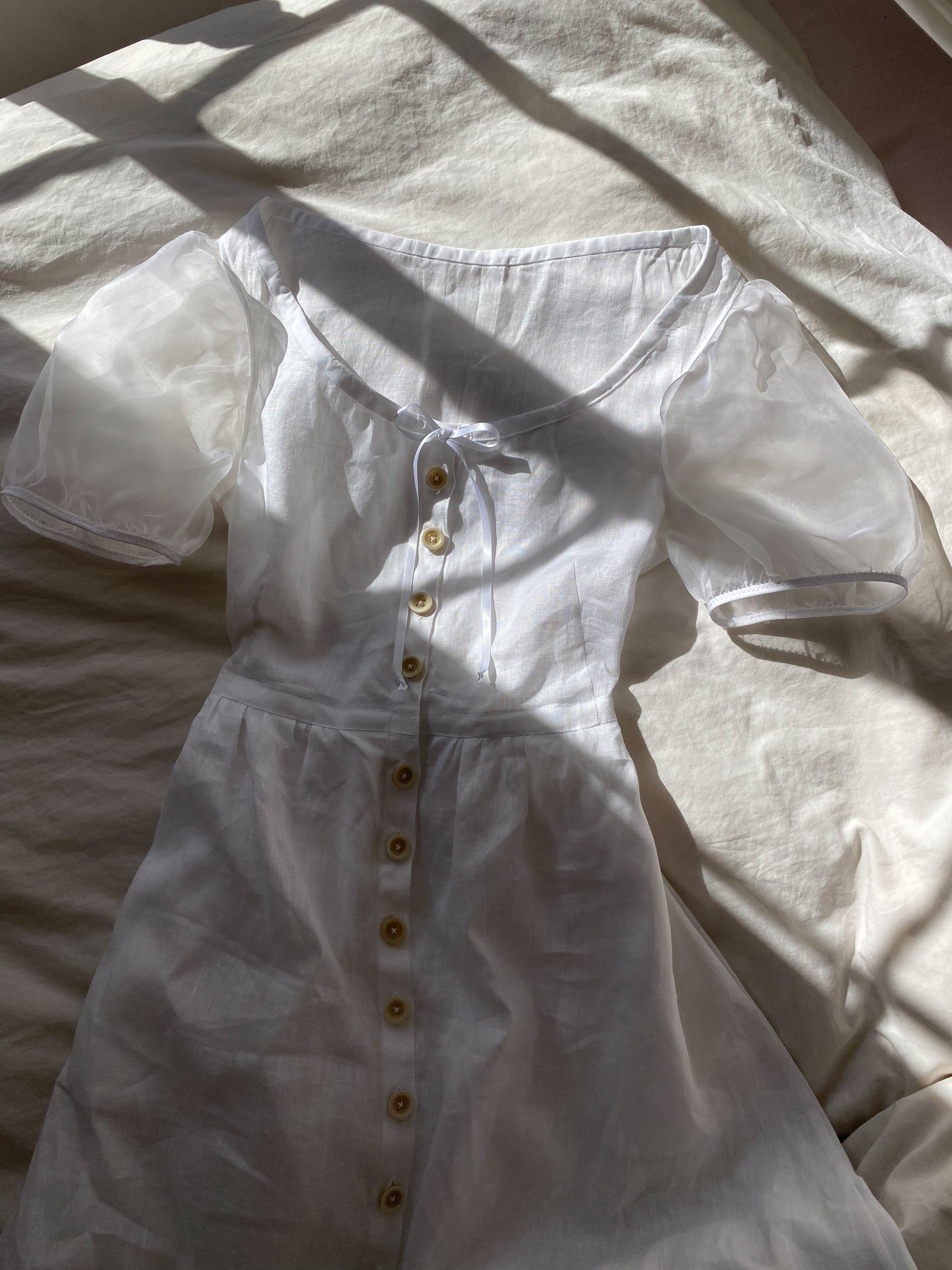 puff sleeve garden | organza sleeve