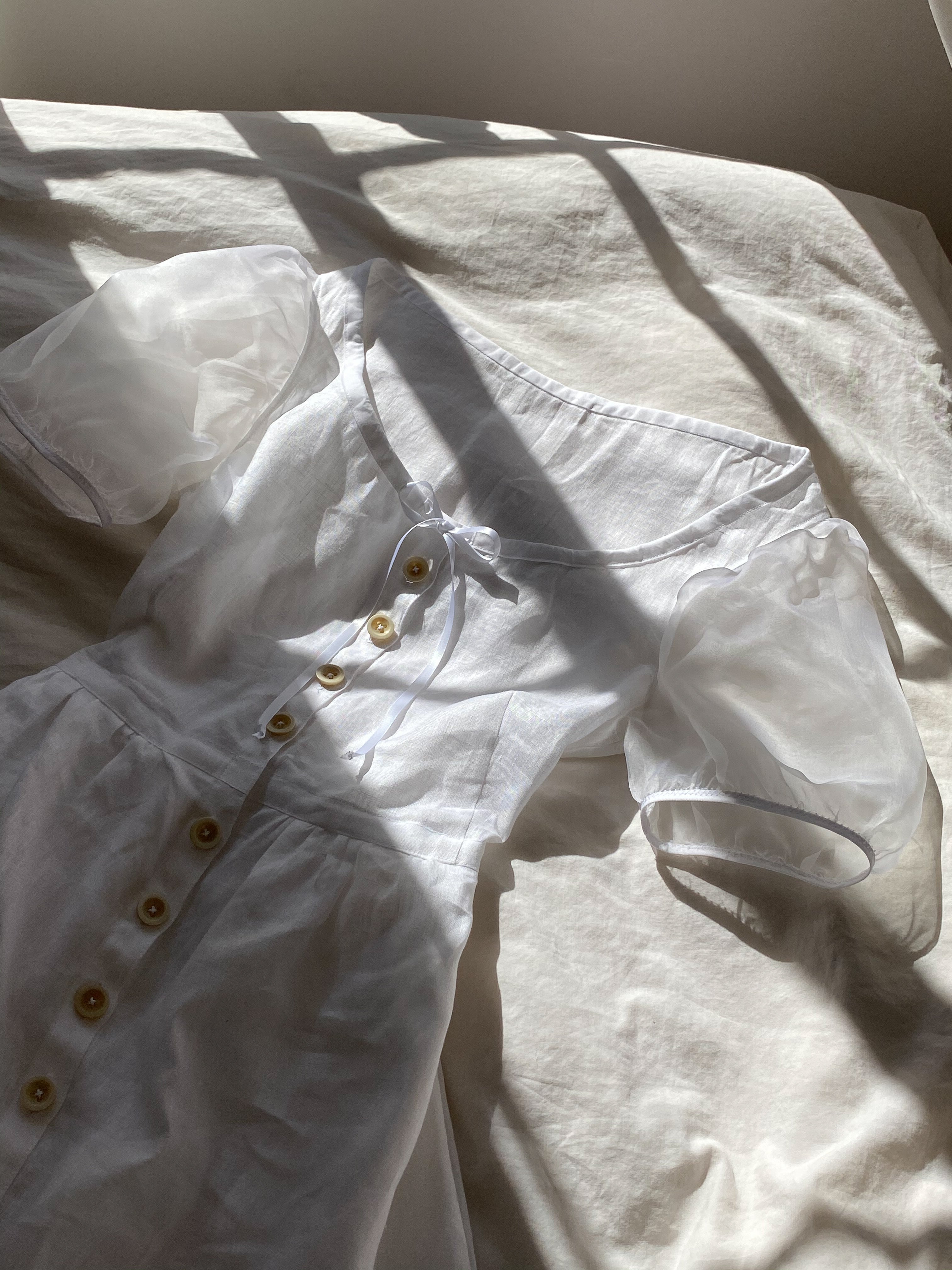 puff sleeve garden | organza sleeve