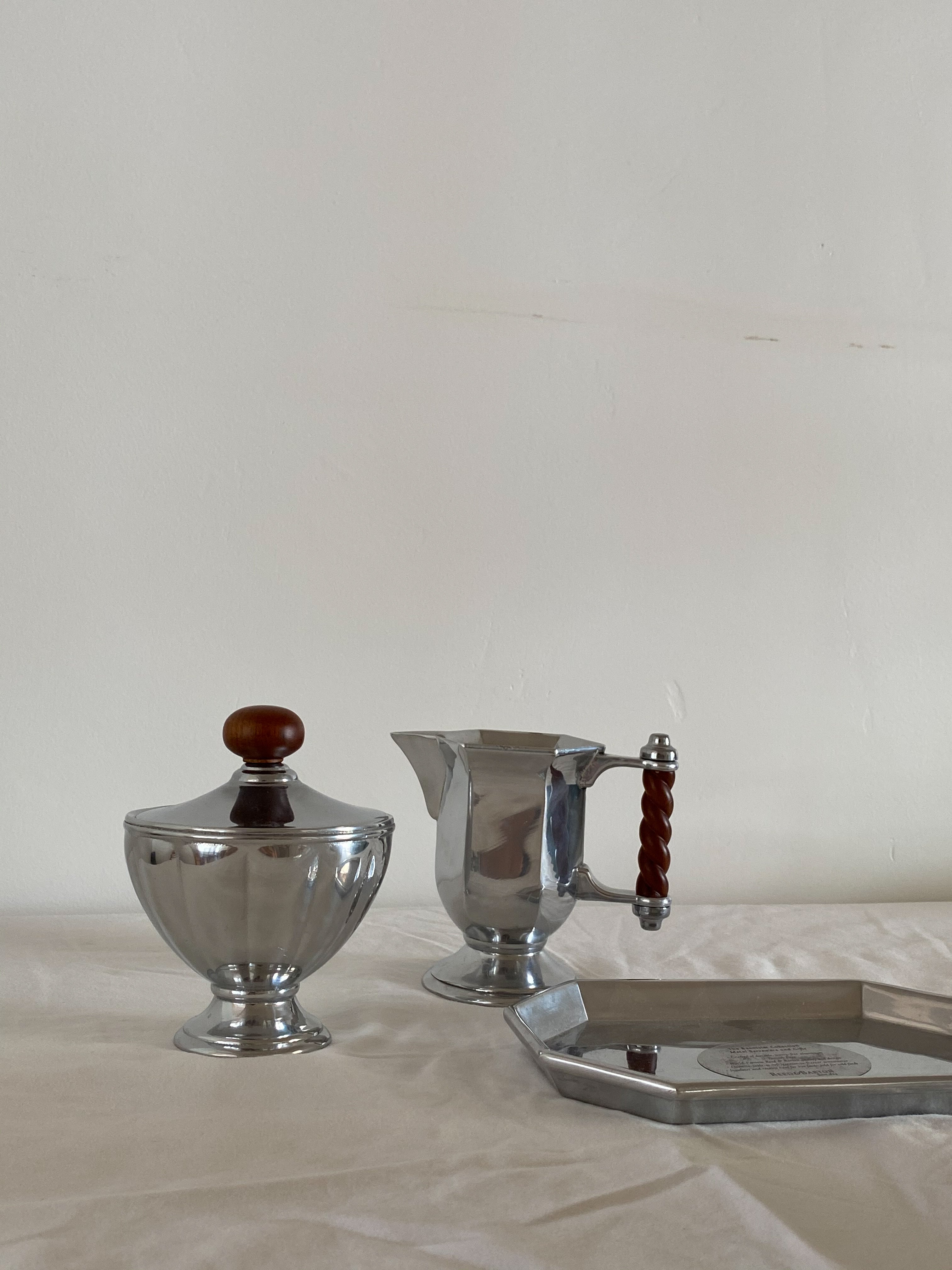 vintage cream and sugar set