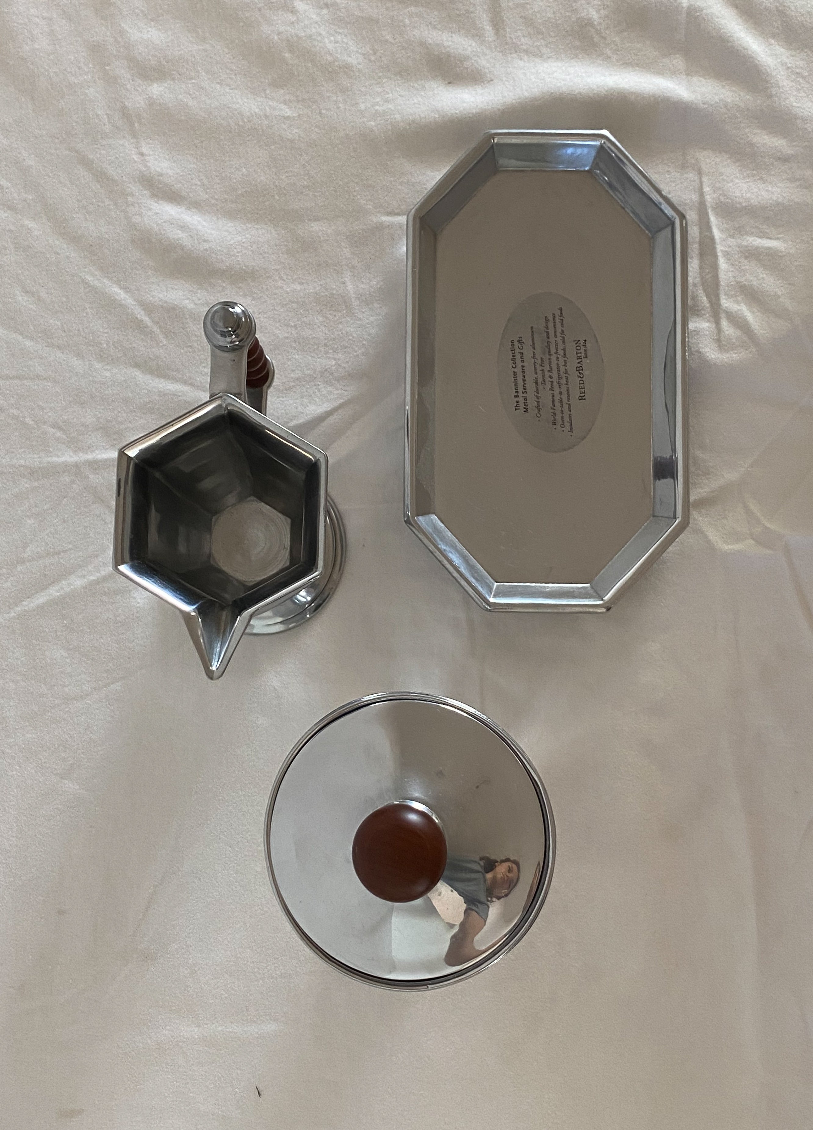 vintage cream and sugar set