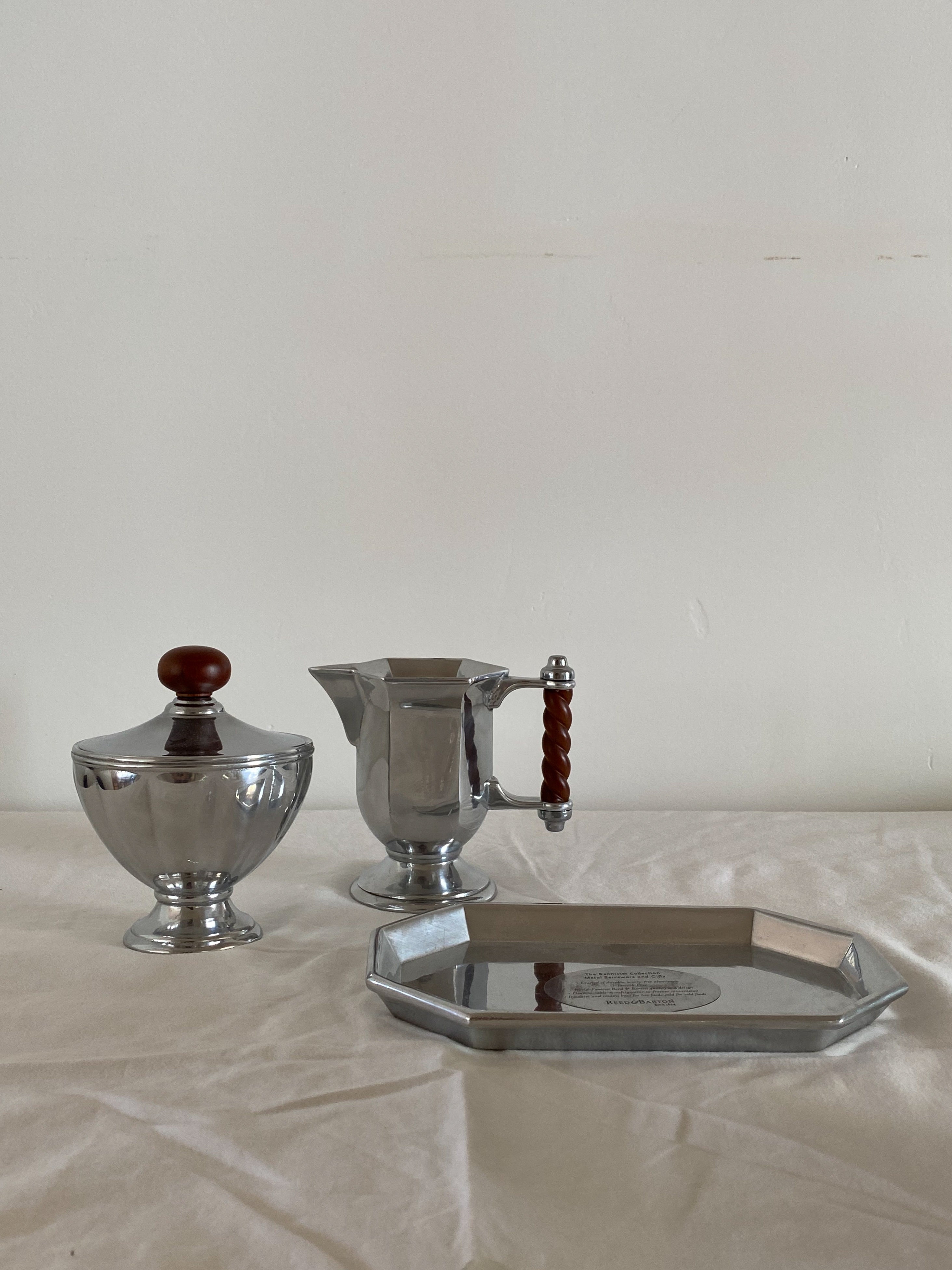 vintage cream and sugar set