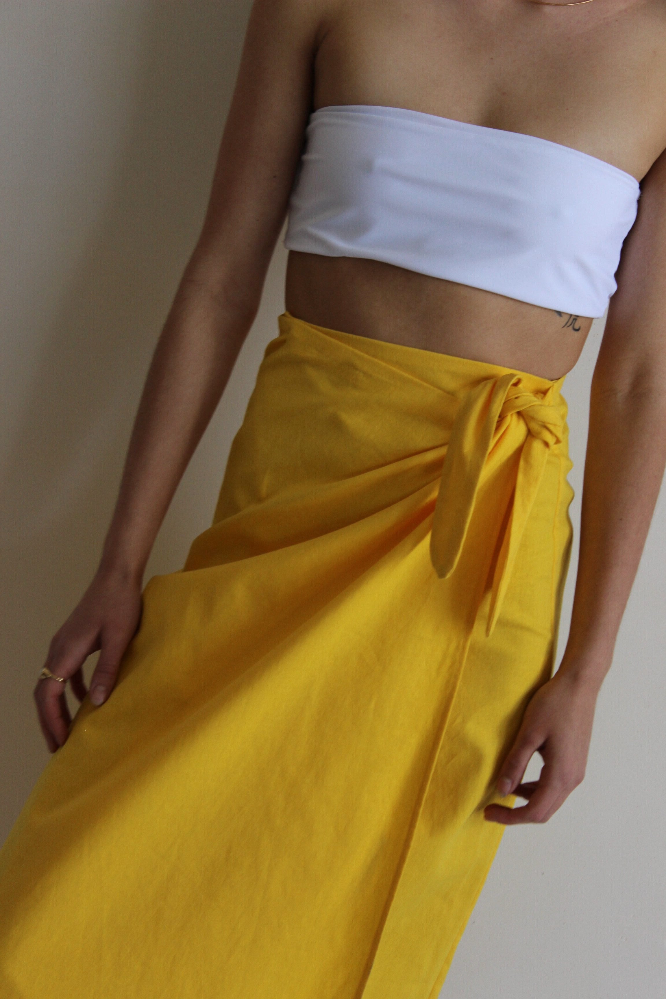 tie wrap skirt | sun