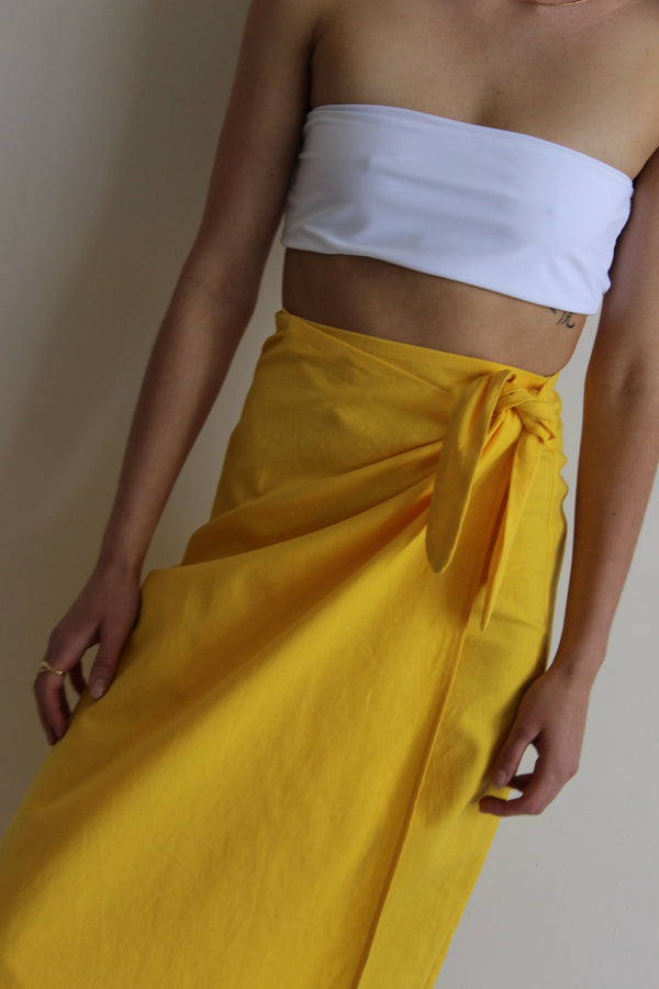 tie wrap skirt | sun