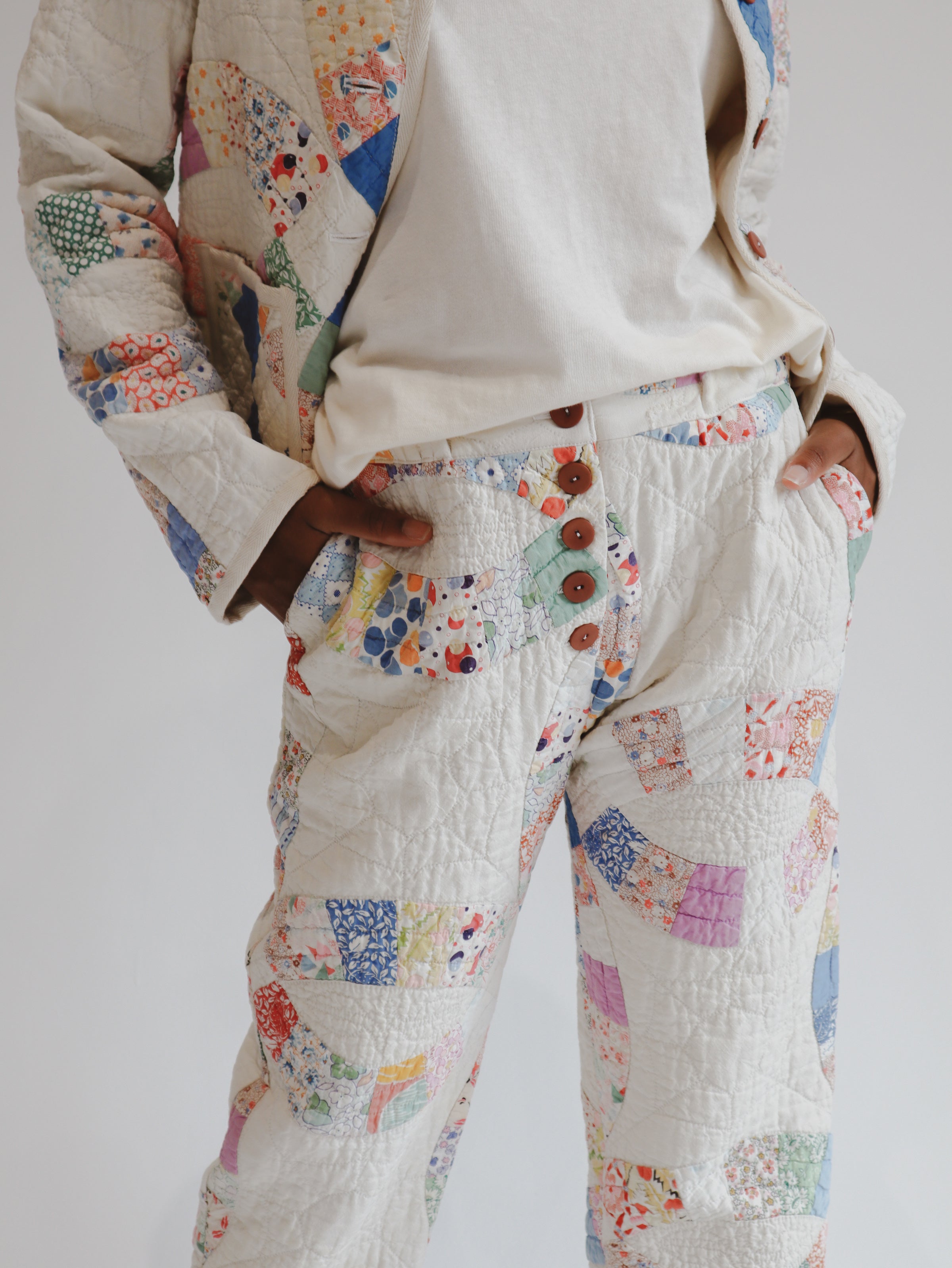 one of a kind quilted pant | multiple options