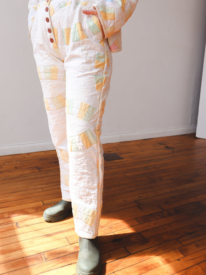 one of a kind quilted pant  multiple options – Avenue Boutique