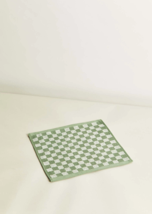 quill face towel | sage