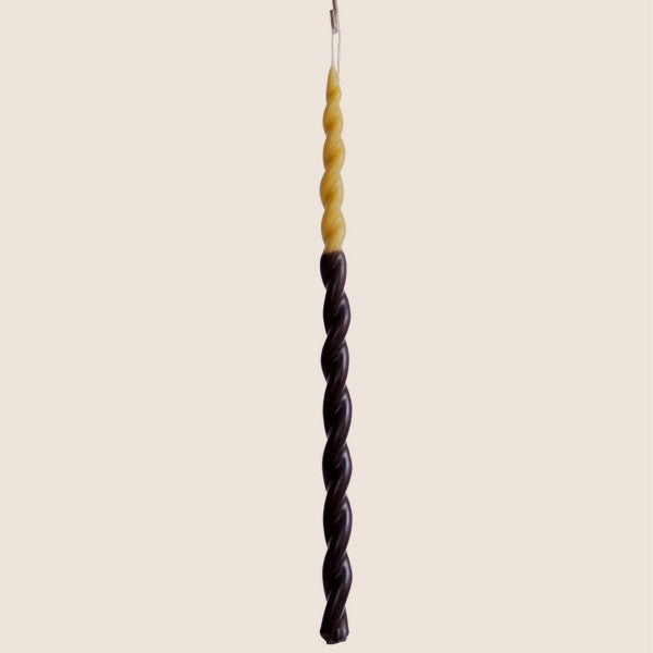 double-dipped long twisted candle