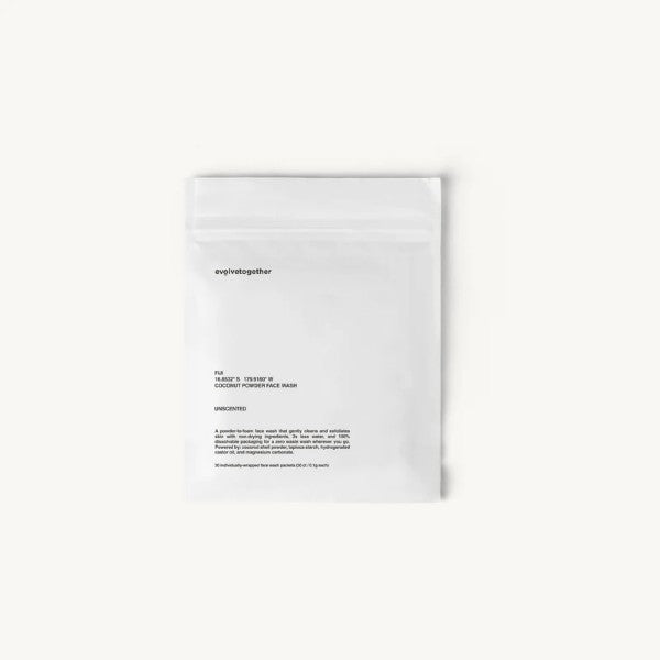 travel coconut powder face wash
