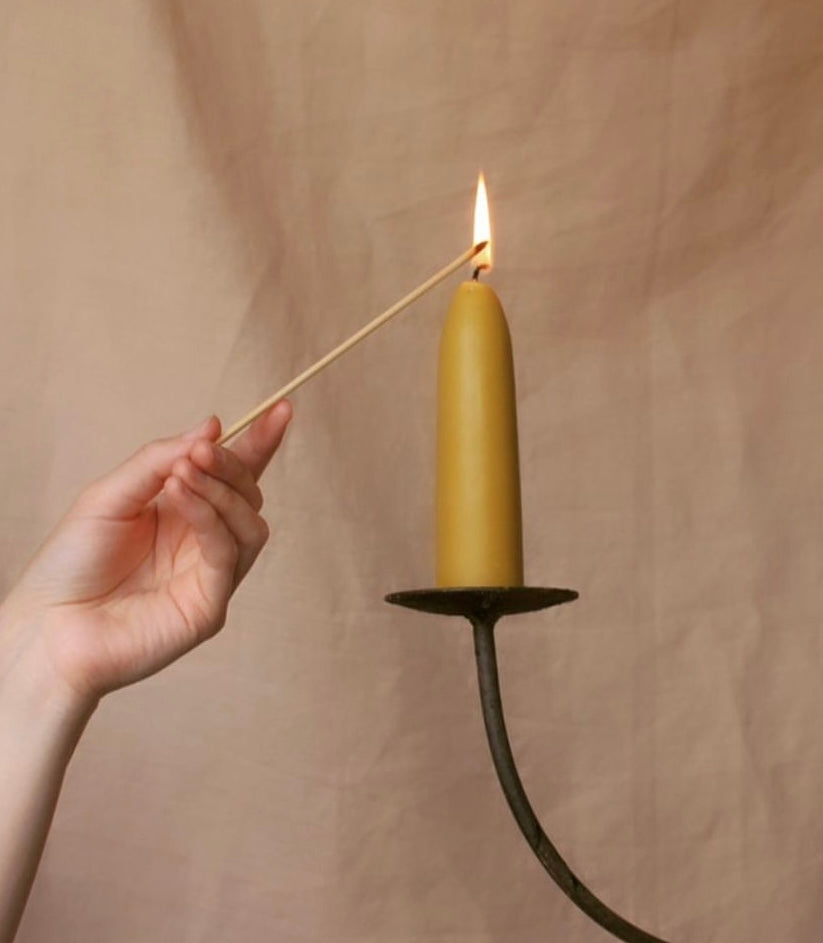 stubby candle pair | multiple colors