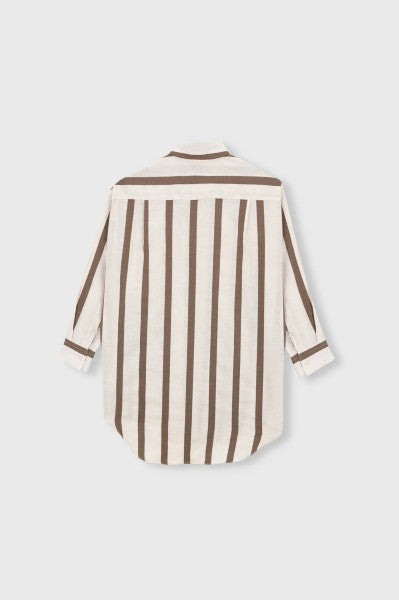 wide stripes shirt | vetiver
